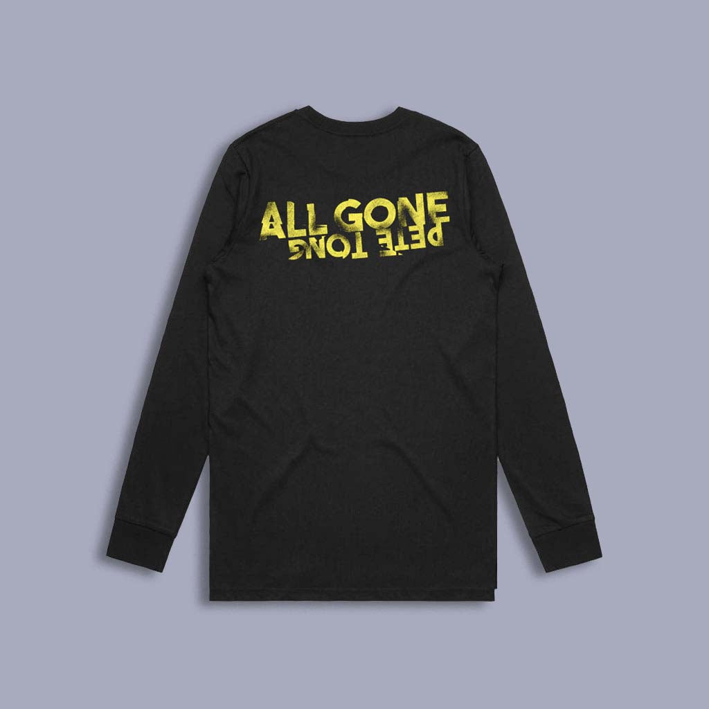 AGPT Distressed Long Sleeve Black Tee-Pete Tong Store