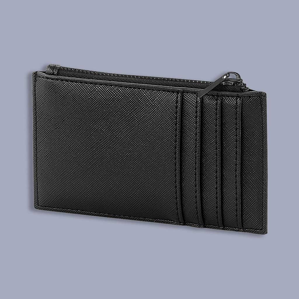 AGPT Metallic Silver Logo Boutique Leather Look Card Wallet-Pete Tong Store